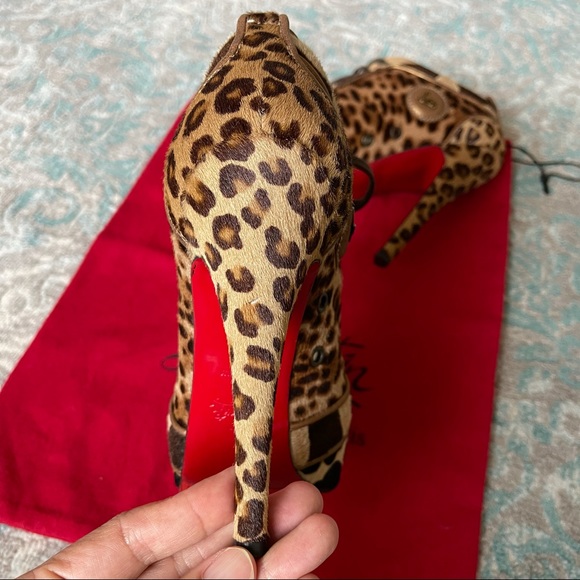 ❤️CHRISTIAN LOUBOUTIN❤️ Leopard Print Booties - Picture 8 of 14